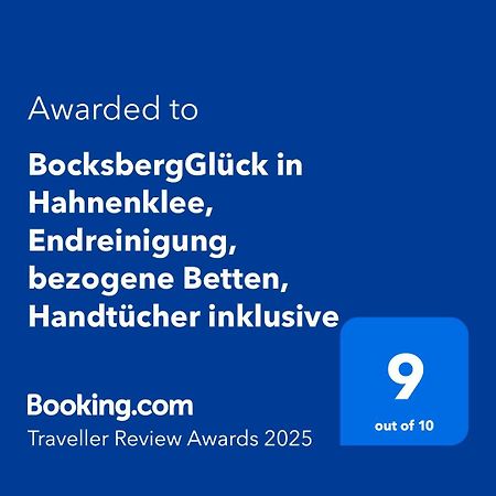 Bocksbergglueck In Hahnenklee, Endreinigung, Bezogene Betten, Handtuecher Inklusive جوسلار المظهر الخارجي الصورة
